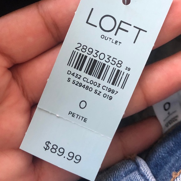 LOFT skinny ankle daisy jeans - Picture 6 of 6